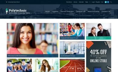 http://polytechnic.themeisland.net/ screenshot