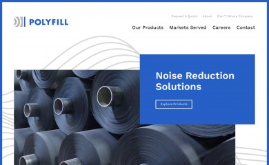 polyfillproducts.com screenshot