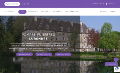 pompes-funebres-lure.com screenshot