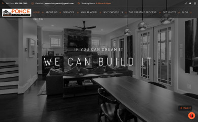 poncedesignbuild.com screenshot