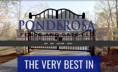 ponderosafenceandgate.com screenshot