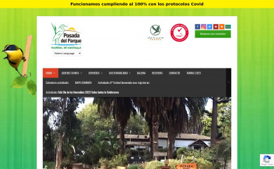 posadadelparque.cl screenshot