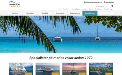 poseidontravel.se screenshot