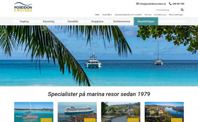 poseidontravel.se screenshot