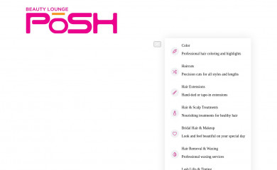 poshbeautyloungefl.com screenshot