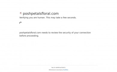 poshpetalsfloral.com screenshot