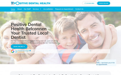 positivedentalhealth.com.au screenshot