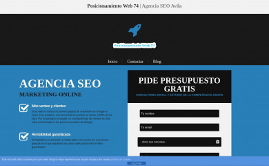 posicionamientoweb74.com screenshot
