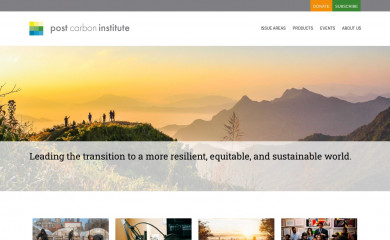 postcarbon.org screenshot