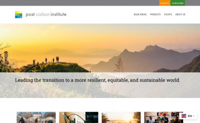 postcarbon.org screenshot