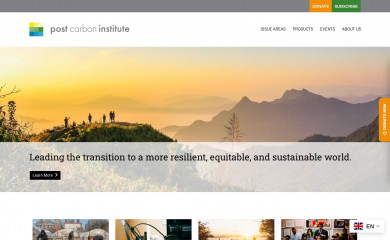 postcarbon.org screenshot