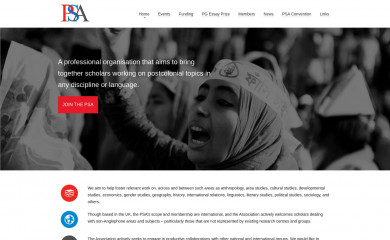 postcolonialstudiesassociation.co.uk screenshot