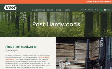posthardwoods.com screenshot