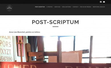postscriptumornans.fr screenshot
