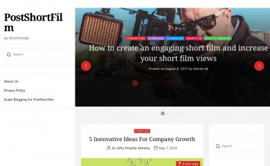 postshortfilm.com screenshot