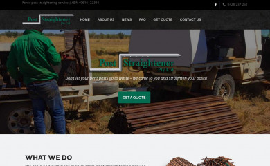 poststraightener.com.au screenshot