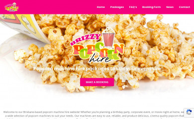 popcornmachinehirebrisbane.com.au screenshot