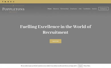 poppletonsrecruitment.com screenshot