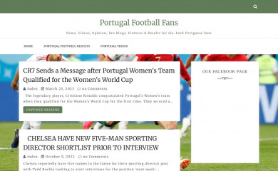 portugalfootballfans.info screenshot