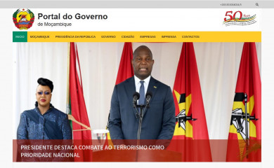 portaldogoverno.gov.mz screenshot