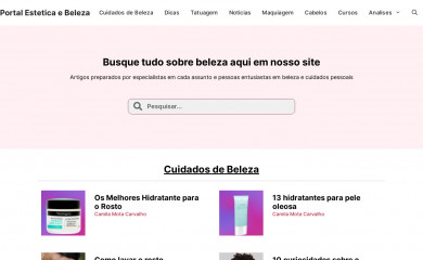 portalesteticaebeleza.com.br screenshot