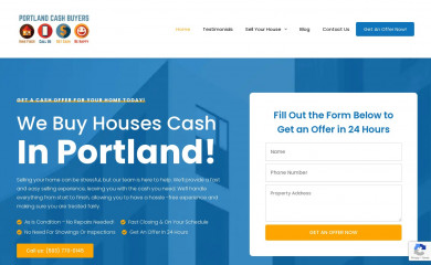portlandcashbuyers.com screenshot