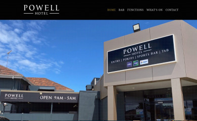 powellhotel.com.au screenshot