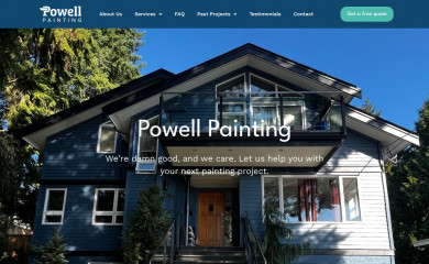 powellpainting.ca screenshot