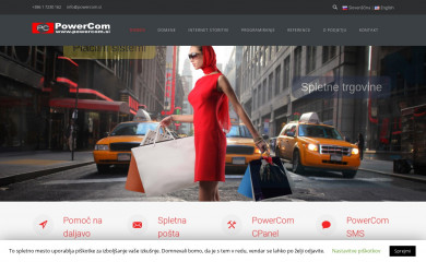 powercom.si screenshot