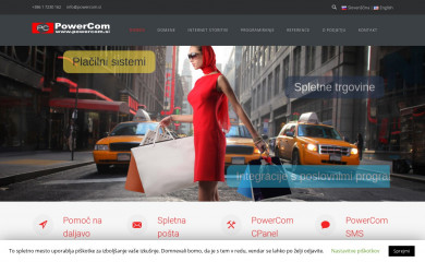 powercom.si screenshot