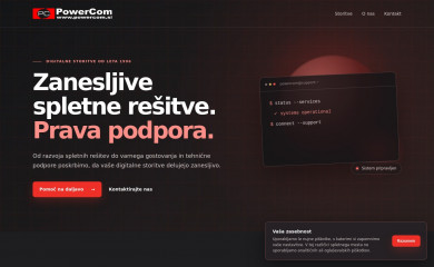 powercom.si screenshot
