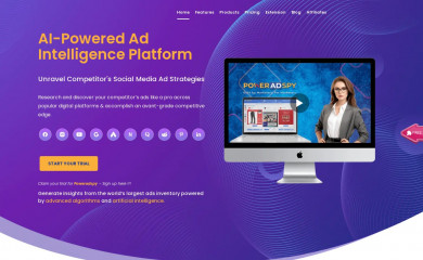 poweradspy.com screenshot