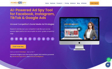 poweradspy.com screenshot