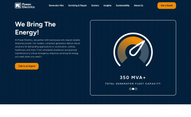 powerelectrics.com screenshot