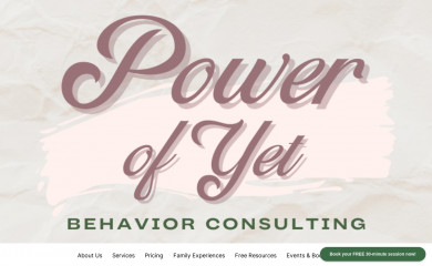 powerofyetbehaviorconsulting.com screenshot