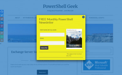 powershellgeek.com screenshot