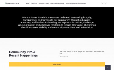 powerranchhoa.com screenshot