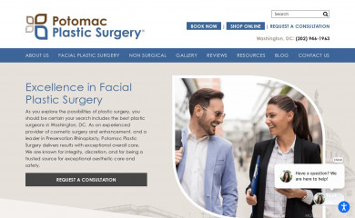 potomacplasticsurgery.com screenshot