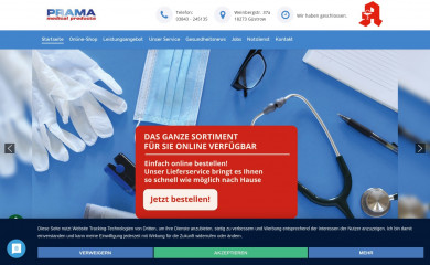 prama-guestrow.de screenshot