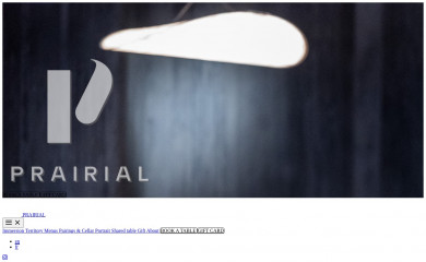 prairial-restaurant.fr screenshot