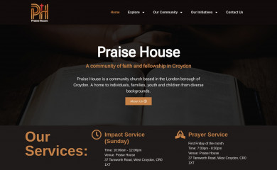 praisehouse.org.uk screenshot
