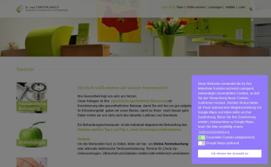 praxis-dr-maisch.de screenshot