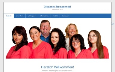 praxis-dr-szymanowski.de screenshot