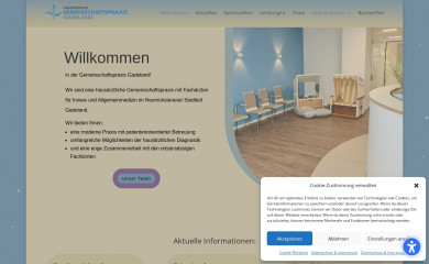 praxis-gadeland.de screenshot