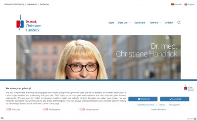 praxis-handrick.de screenshot