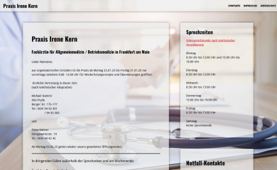 praxis-kern.com screenshot