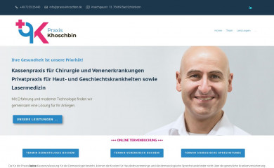 praxis-khoschbin.de screenshot