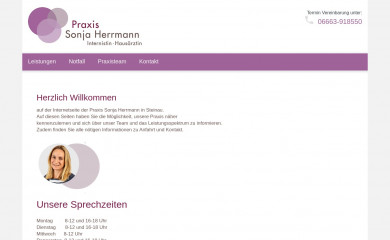 praxis-sonja-herrmann.de screenshot