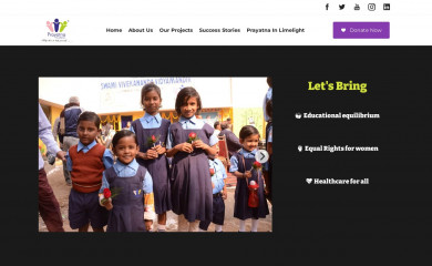 prayatnafoundation.in screenshot