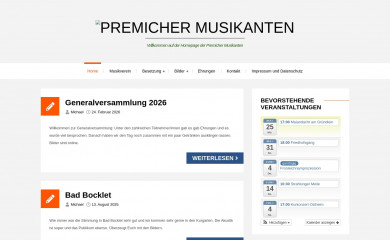 premicher-musikanten.de screenshot